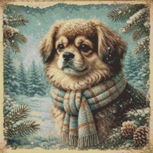 Tibetan spaniel puppy dog - spaniel,
