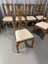 Antique Chippendale Style Wooden Chairs Set Of 6 , idea upcycle project 