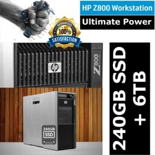 HP Workstation Z800 Xeon X5672 Quad Core 3.20GHz 24GB DDR3 6TB HDD + 240GB SSD