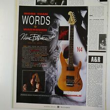 vintage 8x11" magazine cutting WASHBURN N4 . BETTENCOURT
