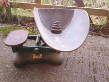 Large Vintage Potato Weighing Scales, with weights