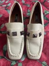 NWT Size 6 Wide Fit Marks & Spencer Ivory Leather Shoes