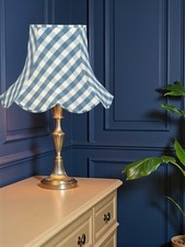 Cornflour blue gingham check