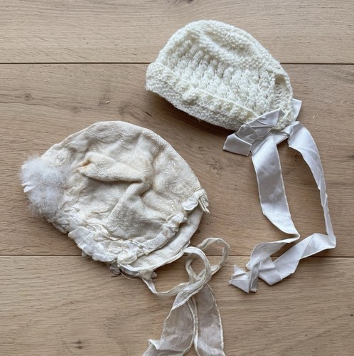 Antique doll bonnet - doll,