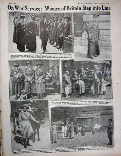 Old antique print 1915 ww1 - print,