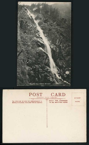 Cumberland postcard waterfall - postcard,