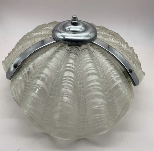 Vintage art deco frosted glass - art,