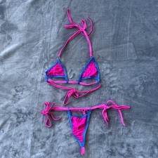 Pink & Blue Extreme Micro Tie