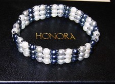 HONORA GLOSSY GREY BLUE BLACK