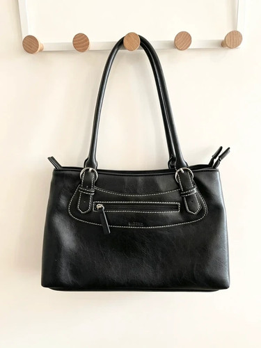 Matties black genuine leather