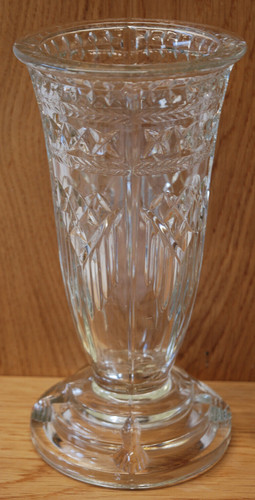 Art deco glass celery vase - art,