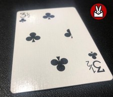 3 AND A HALF OF CLUBS CARD
