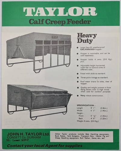 Original brochure for - brochure, taylors