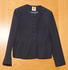 ORLA KIELY Size 10 Navy Blue Short Quilted Effect Jacket up to 34" Bust