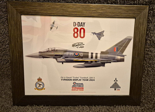 Rare signed 2024 raf - rare, typhoon