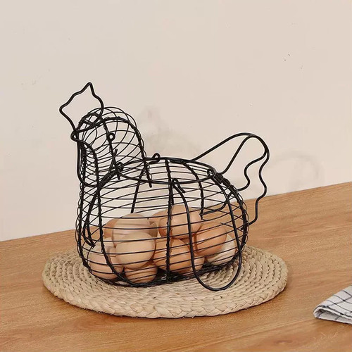 Iron art chicken egg storage - art,
