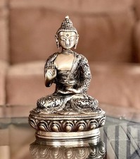 Brass Buddha Blessing Statue