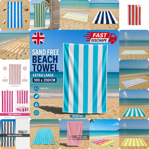 Large beach towel - towel, microfiber
