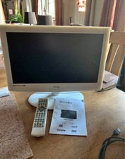 Technika LCD22-228W 21.6" LCD TV with a built-in DVD player and remote control