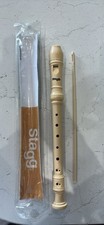 Stagg Baroque Recorder. Plastic. With Case and Cleaner.
