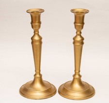 Pair Brushed Brass