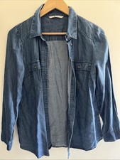 Blue Denim Style  Tu Woman Button Up Jacket