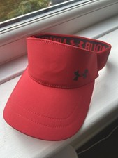 Under Armour Women’s Neon High Vis Pink Visor Cap for Running Tennis Golf