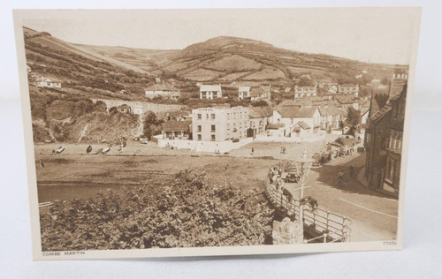 Combe martin devon - combe, postcard