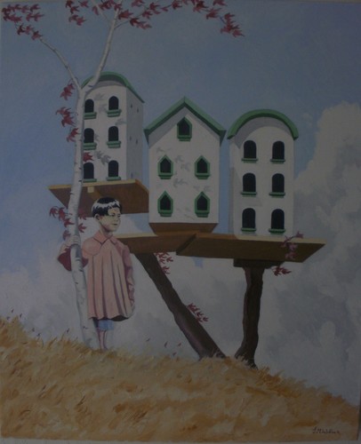 Japanese girl the - the, dovecote