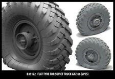 MINIARM , B35122, Flat tyre for Soviet Truck Gaz-66 (2pcs) , 1/35