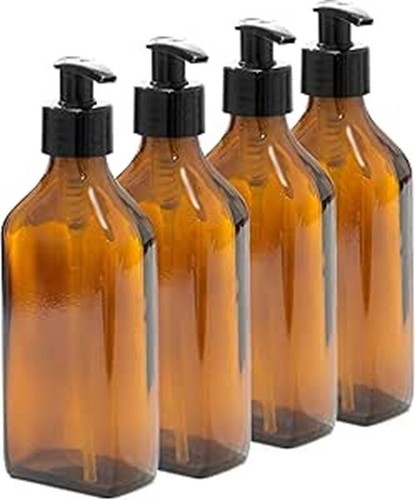 200ml rectangular amber glass - 200ml,