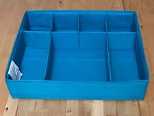 IKEA Skubb organiser box with 7 compartments 44x34x11 cm dark teal
