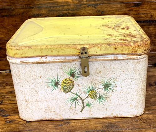 Vintage decoware tin metal - vintage,