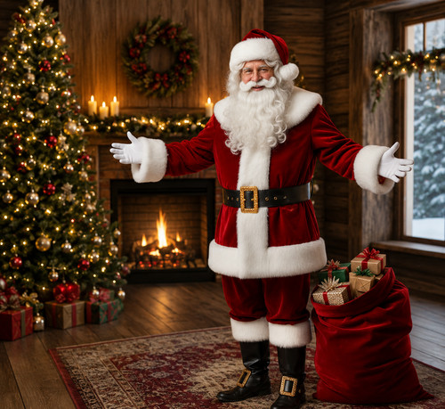 Luxury santa claus suit red - luxury,