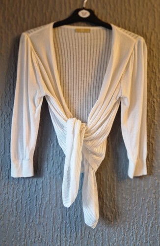 White ribbed tie - ribbed,