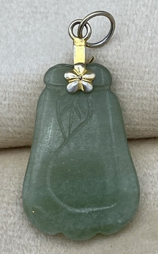 Vintage carved jadeite - , gourd