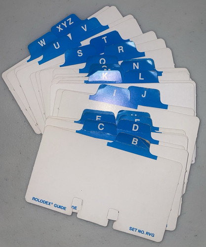 Rolodex rvg rotary card set - rotary,