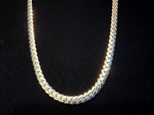Miami cuban 925 stamped silver - 925,