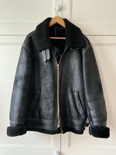 Vintage black sheepskin - vintage,