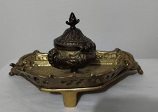 VINTAGE ORNATE BRASS DESKTOP