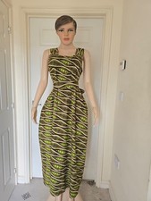African Ankara Dress Flare Gown Available In Size 12 14 16 New