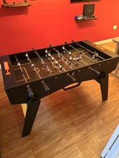 Riley Black Orange Table Football Game, 4.6 ft Length