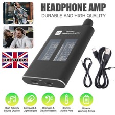 Portable HIFI Headphone Amplifier Stereo Earphone Audio AMP 3.5mm Aux 16-300 ohm