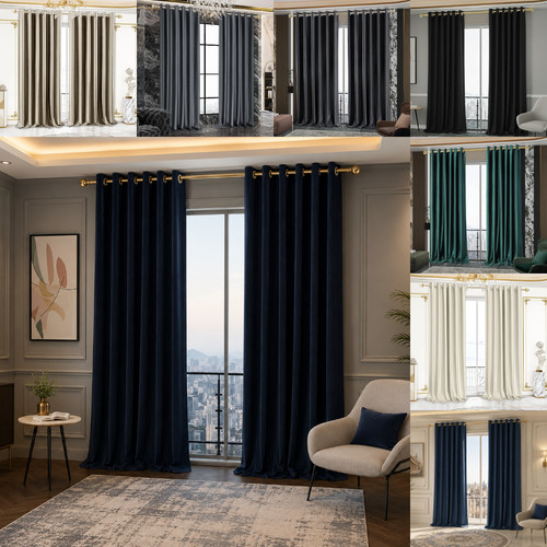 100 blackout curtains - 100%, pair