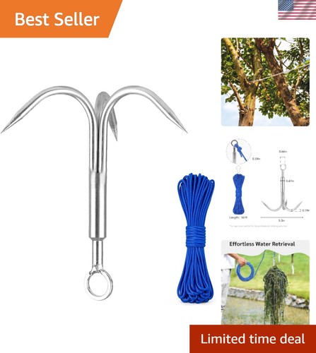 Stainless steel grappling hook - grappling,
