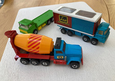 3 Matchbox Superkings - Cement Mixer K6. Freight Liner K14. DAF Truck K13/20