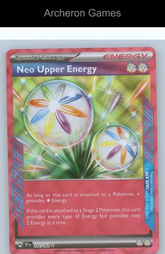 Pokemon card neo upper energy - card,