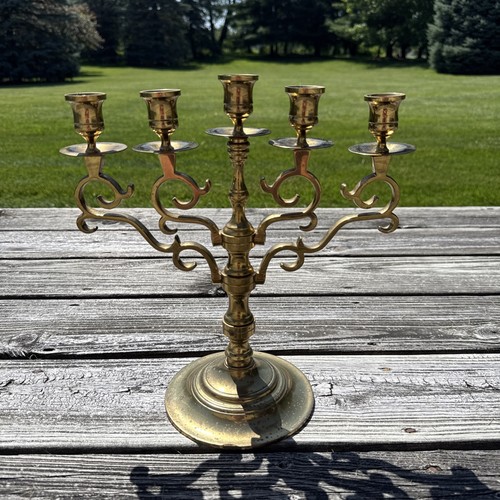 Vtg solid brass - solid, arm