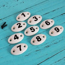 Number ceramic sign - number,