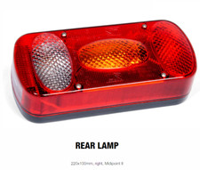 Brenderup Boat Kayak Trailer Light Board Rear Left Light Aspock Midpoint